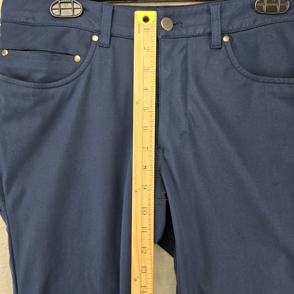 Lululemon Mens ABC Slim Fit Pants 31 (Fits 32x32) Blue Warpstreme LM5593S FLAWS - Picture 14 of 15